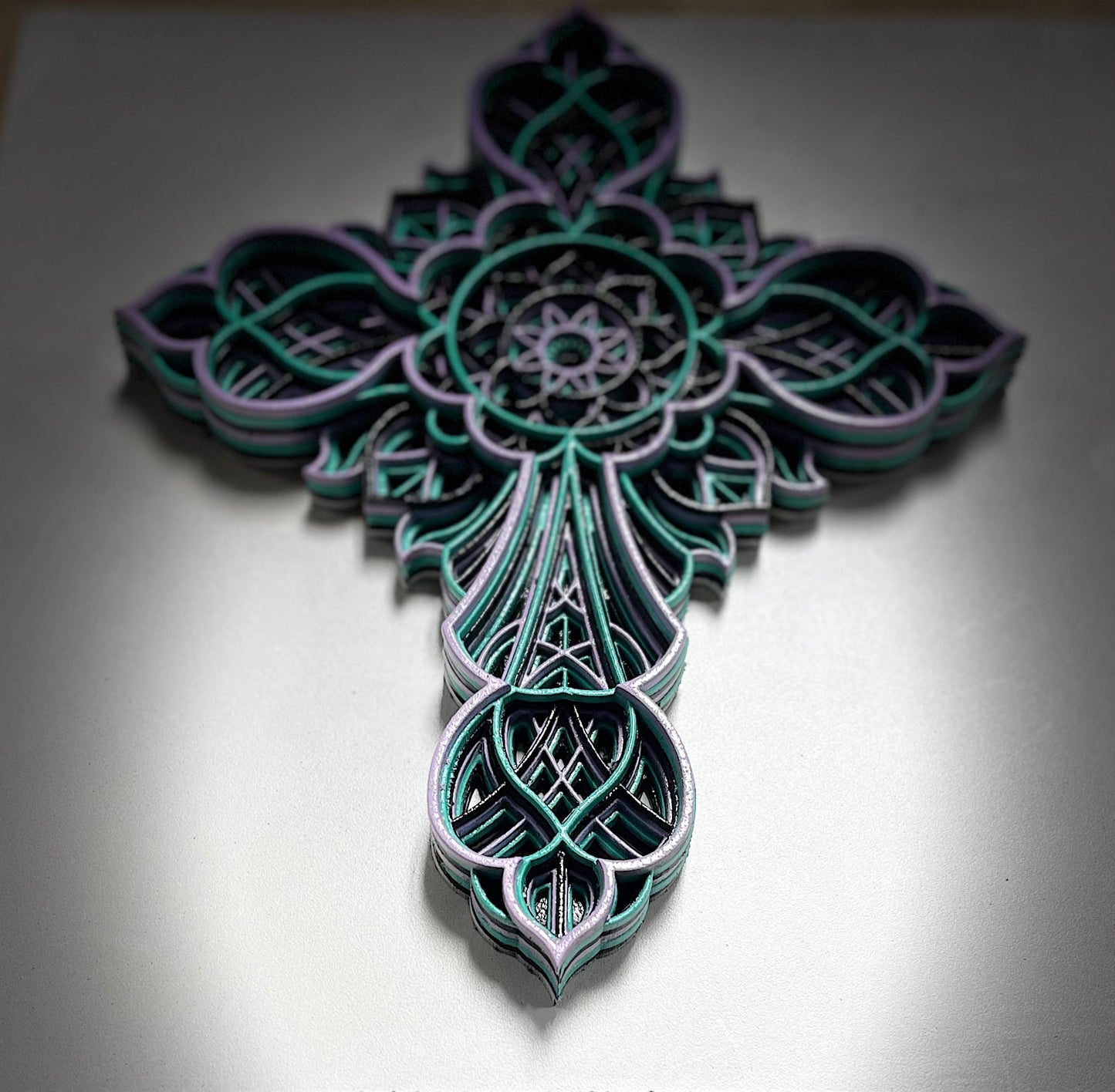 Layered Cross Art